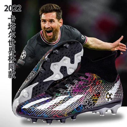 Messi High-Top Soccer Cleats for Kids and Adults