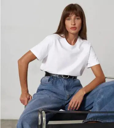 Nina Women's Basic Cotton T-Shirt (Single Piece)