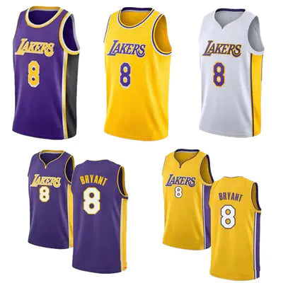 Lakers Kobe Bryant Jersey, Basketball Uniform 8 & 24